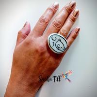 Anello-gatto regolabile con base in acciaio