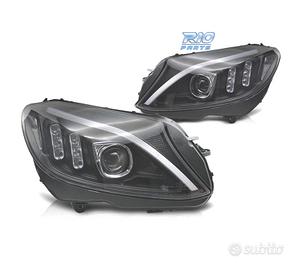 FARI PER MERCEDES CLASSE C W205 14-18 LED FONDO NE