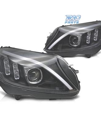 FARI PER MERCEDES CLASSE C W205 14-18 LED FONDO NE