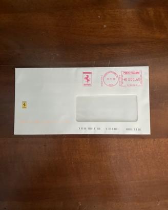 Busta intestata Ferrari con timbro postale  2008