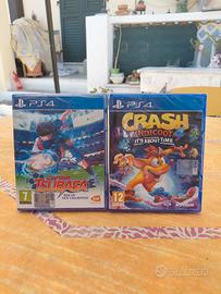 Lotto giochi PS4: Crash Bandicoot, Captain Tsubasa