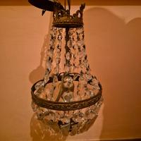 Lampadario vintage anni 50 a gocce