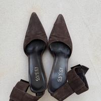 Scarpe Gucci in camoscio marrone