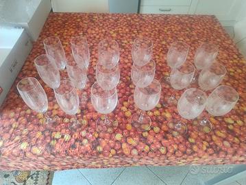 Bicchieri in cristallo 