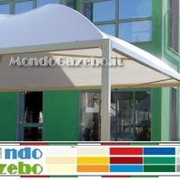 Gazebo SUN PLUVIO resistente al vento grondaia