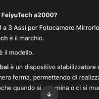 Gimbal a tre assi per fotocamere