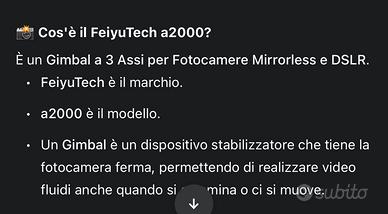 Gimbal a tre assi per fotocamere