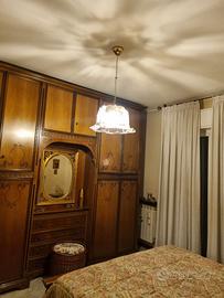 camera da letto completa in legno noce