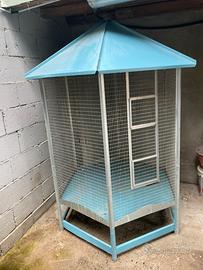 Voliera esagonale in acciaio large