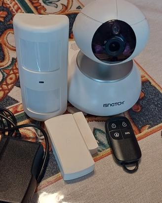 ISNATCH CAMERA +Sensori Wifi Allarme