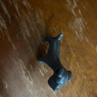 Statuina di cane fox terrier h. 5 cm