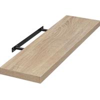 Mensola a scomparsa in legno color quercia