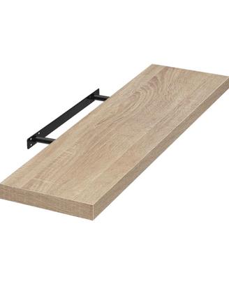 Mensola a scomparsa in legno color quercia