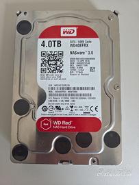 HDD WD da 4TB Versione ROSSO