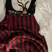 Costume di  carnevale vestito pirata da bambina