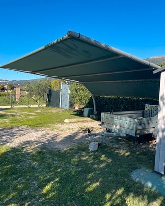 Pensilina a sbalzo 5x5 con telo resistente