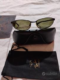 occhiali Rayban uomo in metallo nero 