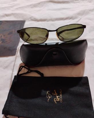 occhiali Rayban uomo in metallo nero 