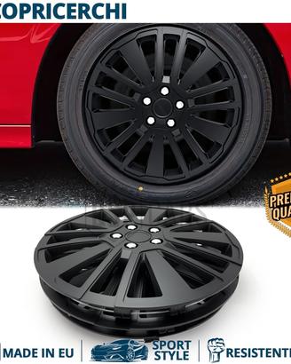 Copricerchi per SEAT 14'' NERE con 15 Razze