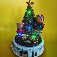 Villaggio Natale Albero con Orsetto e Trenino