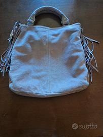 borsa pelle rosa