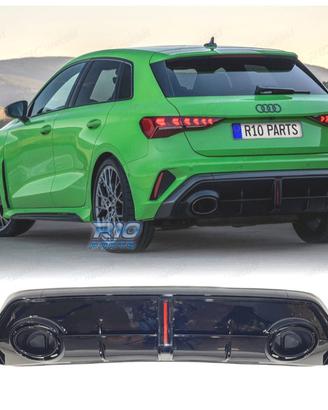 DIFFUSORE AUDI A3 8Y 25- LOOK RS3