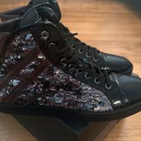 Scarpe donna Hogan paillettes nere - n. 39.5