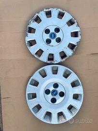 Set 2 Borchie/copricerchi originali FIAT 14 polici