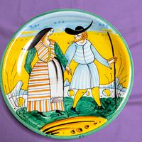 Piatto in maiolica Bitossi.