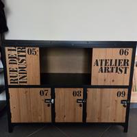Credenza stile industrial 