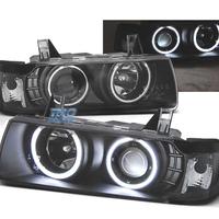 FARI BMW E36 90-99 CCFL OCCHI ANGEL FONDO NERO