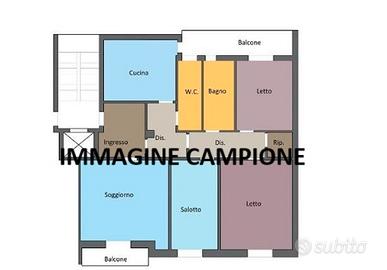 Battistini - quadrilocale - adiacente metro a