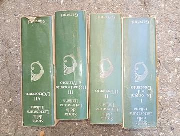 storia della letteratura italiana, Garzanti,vin