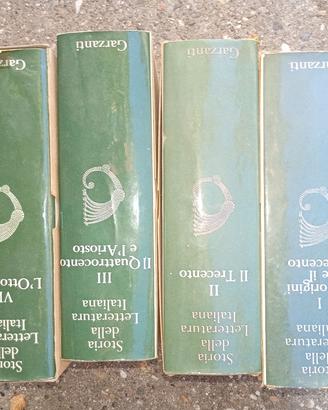 storia della letteratura italiana, Garzanti,vin