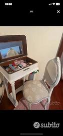 Toletta toeletta mobile trucco specchio sedia