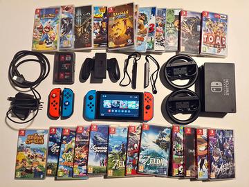Nintendo Switch Perfetta + 25 Giochi Top + Extra