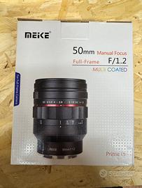 Meike 50mm 1.2 attacco sony E-mount full frame