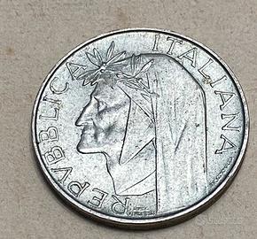 Moneta lire 500  argento Dante