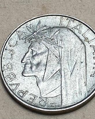 Moneta lire 500  argento Dante
