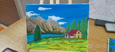 quadri  fatti a mano tutti diversi soggetti