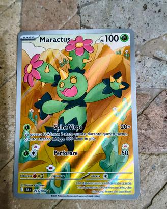 Pokemon Maractus Luce Nera ,Near Mint ,93/86