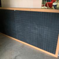 Lavagna in ardesia grande con cornice in legno