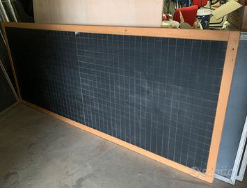 Lavagna in ardesia grande con cornice in legno