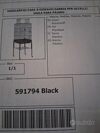 volieretta per pappagalli 