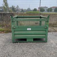 2 cassoni ceste contenitori cestoni ferro rete