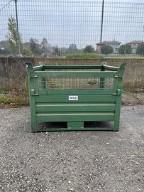 2 cassoni ceste contenitori cestoni ferro rete