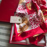 foulard Cartier rosso fantasia 