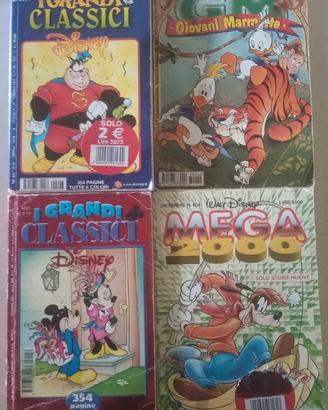 4 Fumetti Disney Mega Grandi Classici vintage