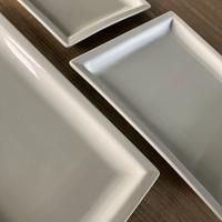 Piatti rettangolari in porcellana