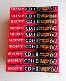 10 Cassette audio SONY CDit II-60